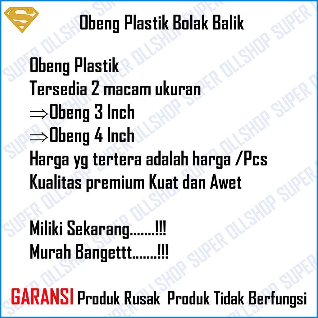 Obeng Plastik Bolak Balik 3 inch 4 inch / Obeng Plus Minus / Obeng Belimbing Kecil Gagang Plastik