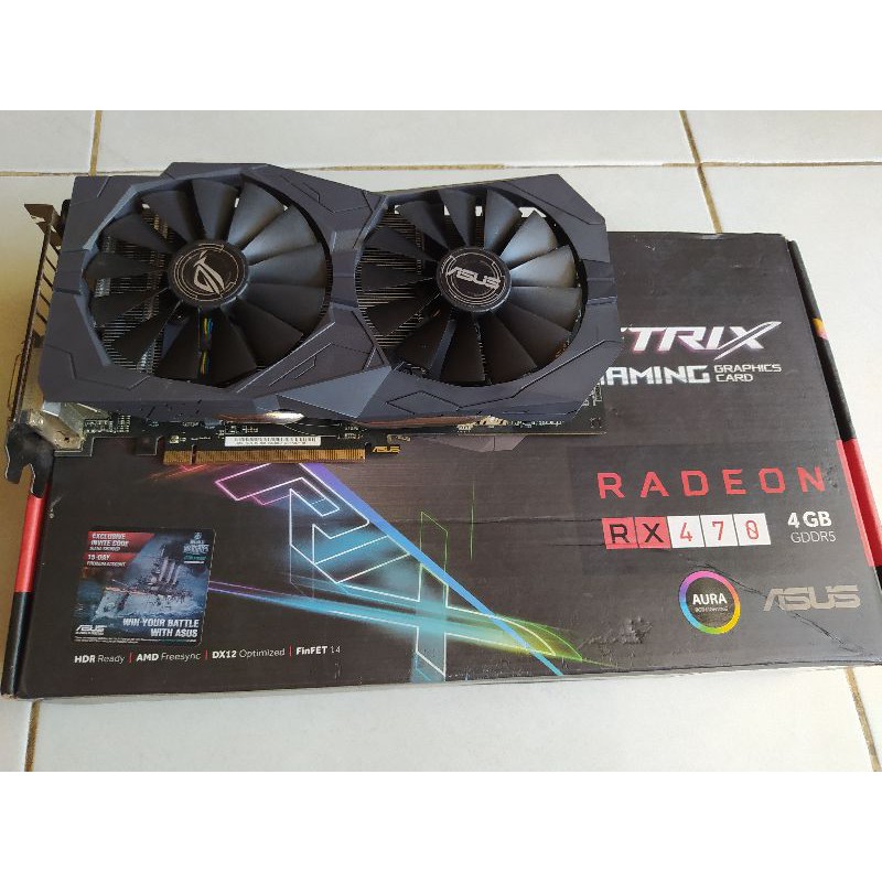 VGA AMD RX470 4gb Strix Gaming Asus Trouble