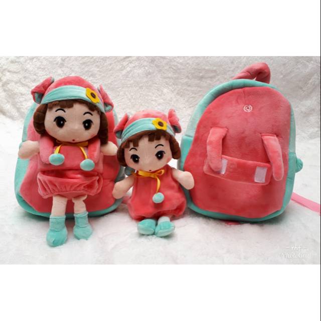 Tas Ransel Boneka Angela Green