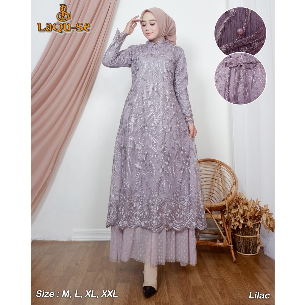 Gamis Dress Kebaya Modern Tutu Tille Pesta Kondangan Lamaran Wisuda Kekinian By santiank kebaya