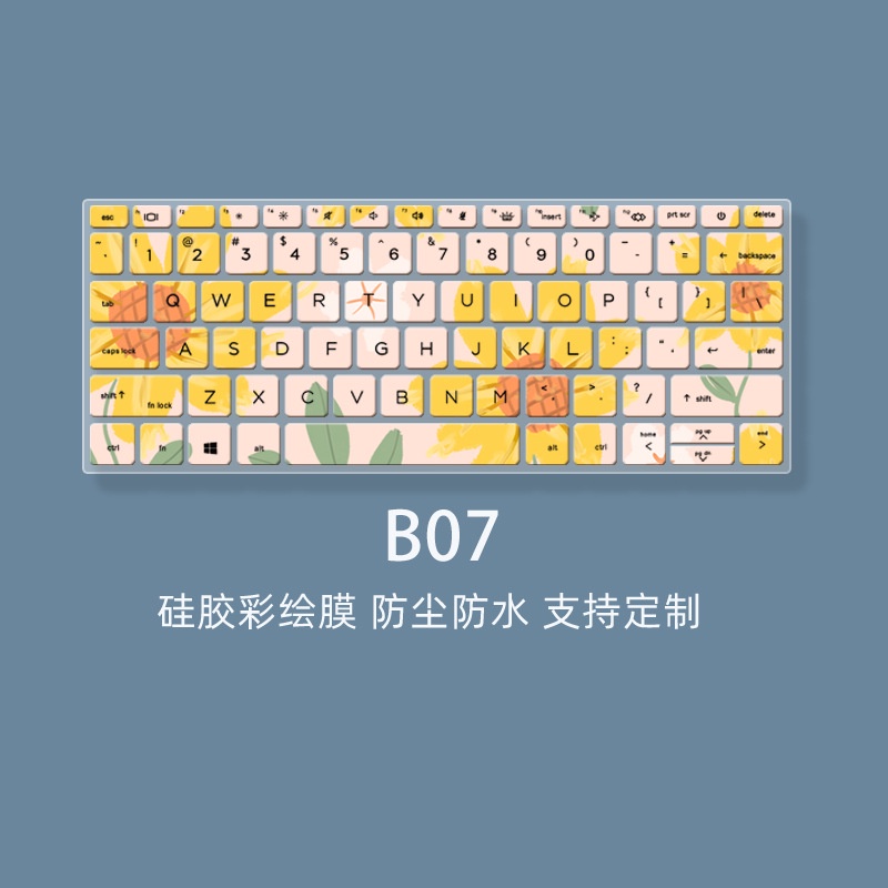 Film Pelindung Debu Keyboard Laptop Motif Kartun Bunga Untuk HP ZHAN 66 X13 HP Elitebook 835 G7 Elitebook 830 G7