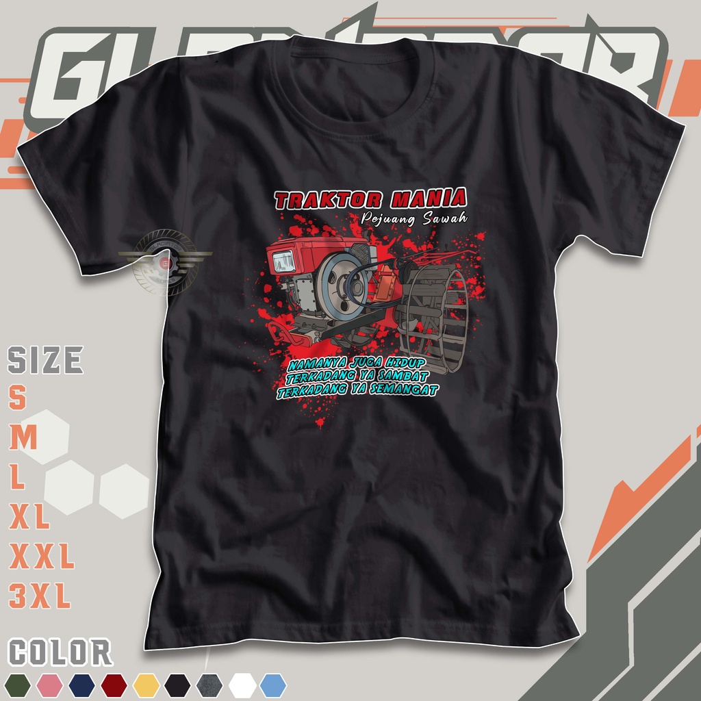 KAOS PETANI MUDA TUKANG TRAKTOR | Baju Tani Pejuang Sawah Alat Bajak | Profesi Pejuang Rupiah Kata K