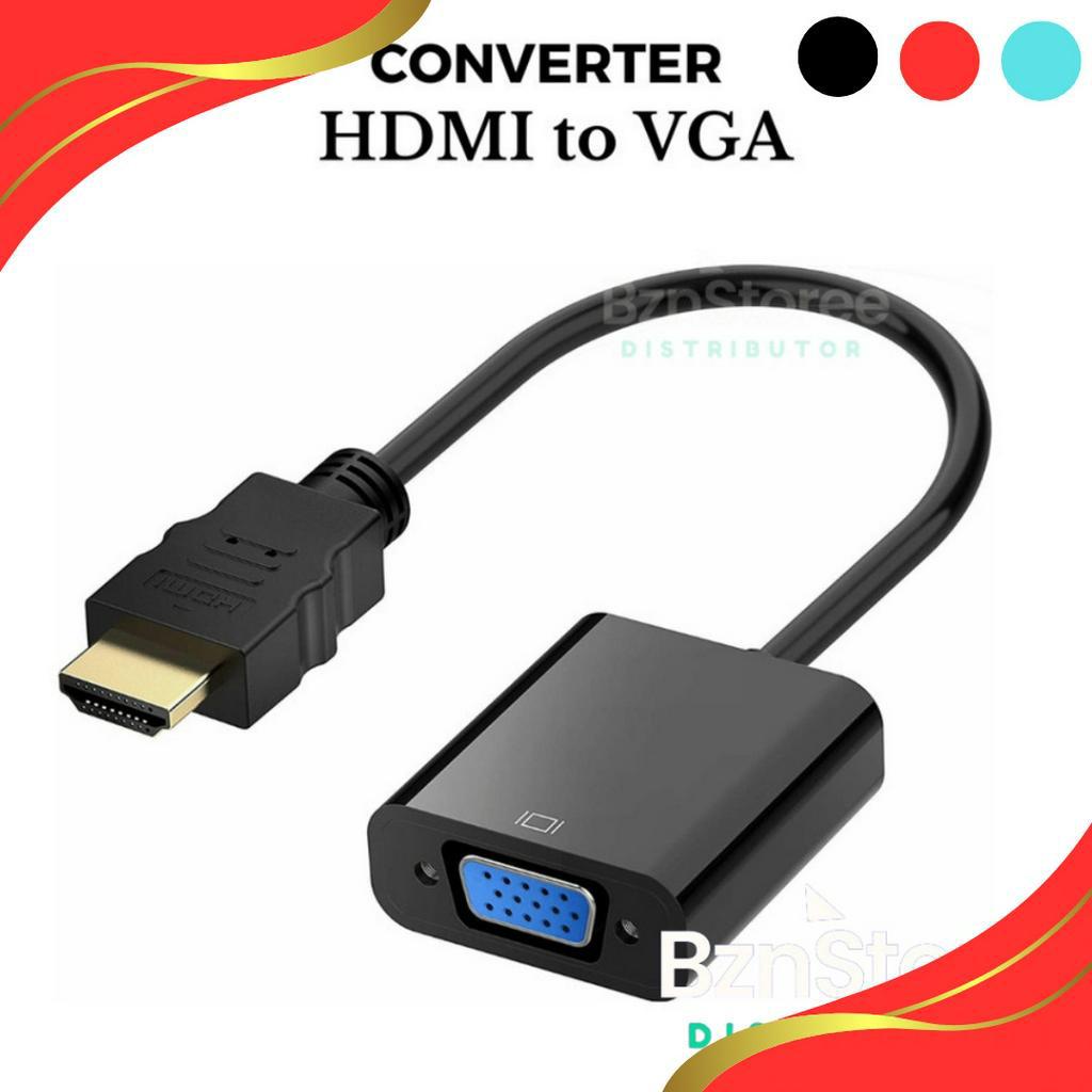 YUK BELI Converter Hdmi To VGA  Kabel HDMI to vgaHdmi to vga converter  HDMI to VGA Converter Kabel 
