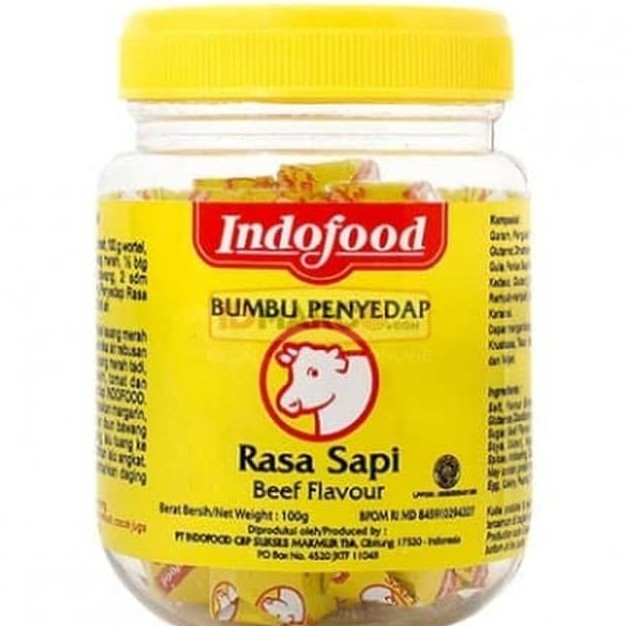 Indofood Bumbu Kaldu Ayam/sapi - Blok /bumbu Penyedap Rasa Kaldu Ayam Dan Rasa Sapi Blok Cube 100 Gr