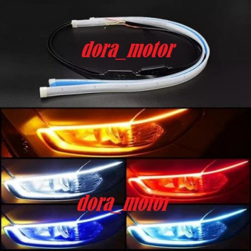 LAMPU ALIS LED DRL MATA HEADLAMP / LAMPU MOBIL DEPAN