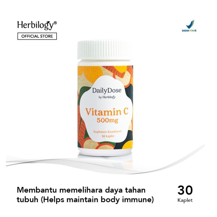 Herbilogy DailyDose Vitamin C 500mg 30 Tabs - Herbilogy Vitamin C