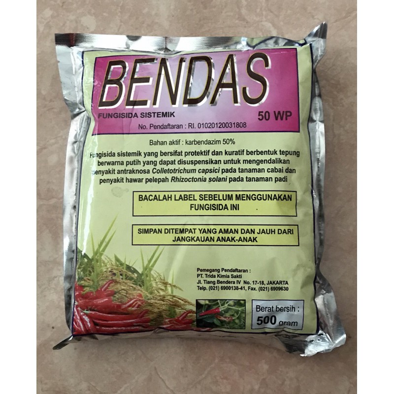 Fungisida  BENDAS 50WP. 500gram
