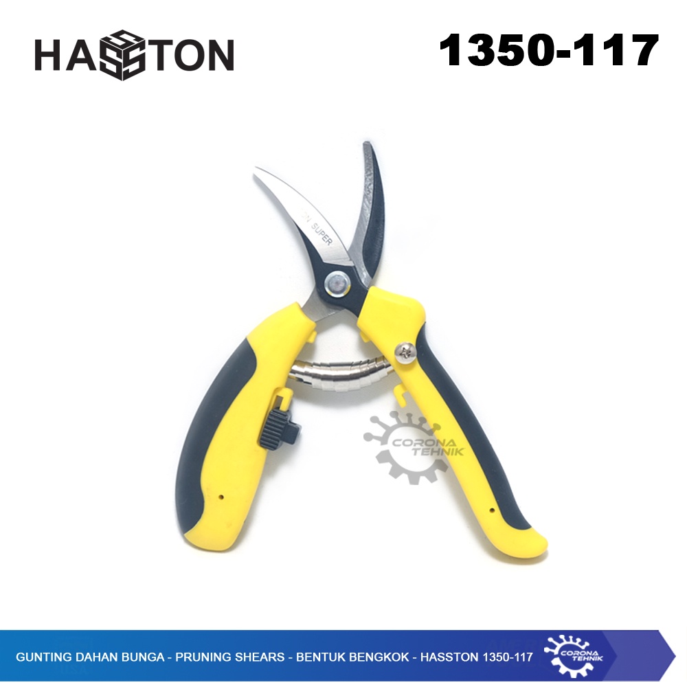 Hasston 1350-117 - Gunting Dahan Bunga - Pruning Shears - Bengkok