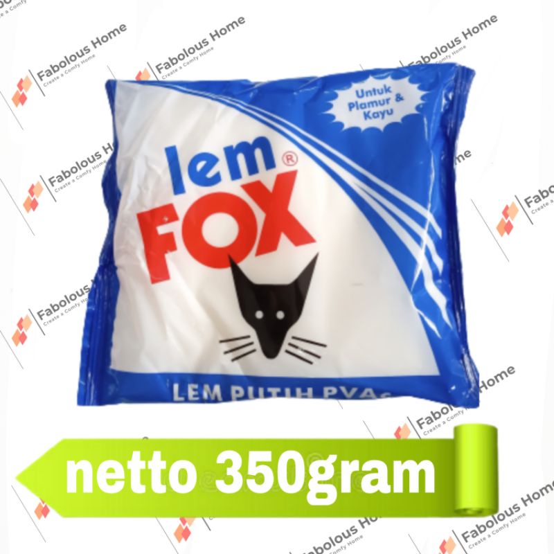 

Lem Fox Refill 350gram/Lem kayu/Lem tikus/Lem plakat/untuk slime TERMURAH