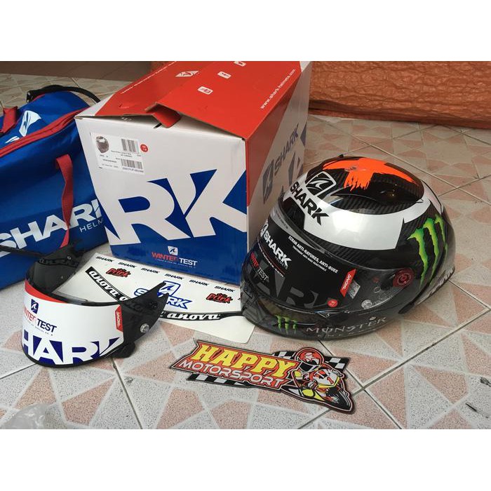 HELM FULLFACE SHARK RACE R PRO GP WINTERTEST CARBON SKIN LORENZO DOT