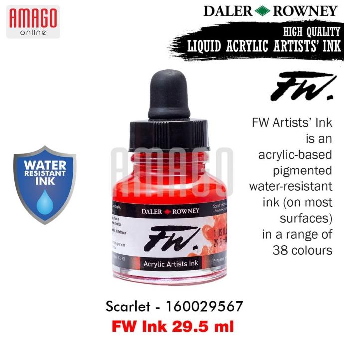 

Ink | Daler-Rowney - Fw Ink 29.5 Ml - Scarlet - 160029567