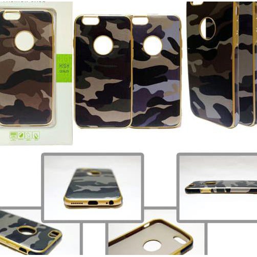 SoftCase Army Vivo V7 Plus V7+ 5.99 inchi Soft Jacket Military TPU - Cokelat -