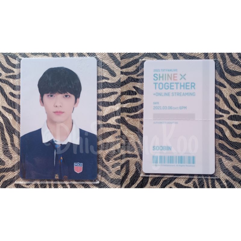 Card Ticket Soobin Fanlive TXT [Booked]