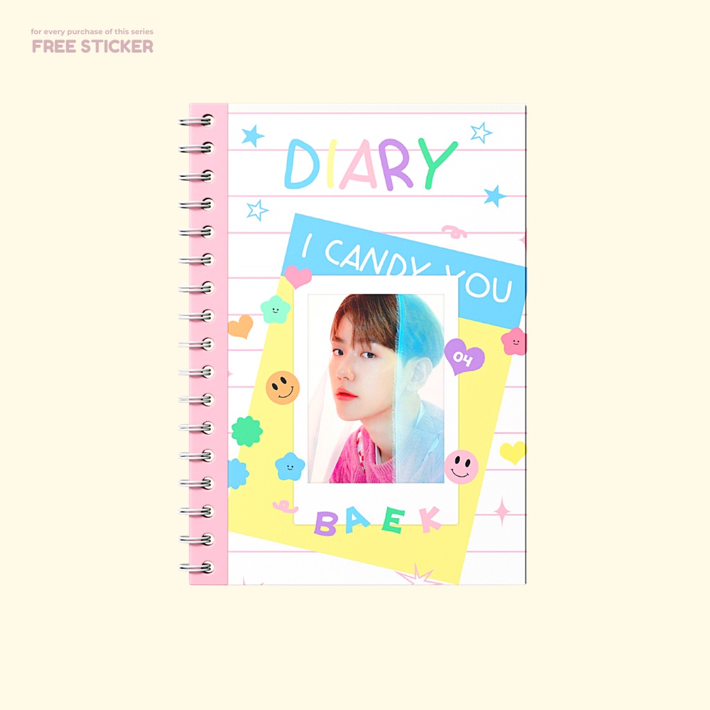 

Diary Baekyun Series 2 Pastel - Notebook Planner Journal