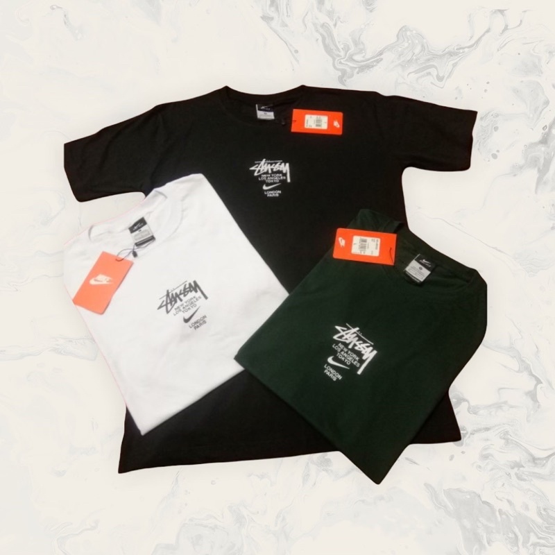 Baju pria terbaru STUSSY X NIKE FULL LABEL DAN TAG | kaos lengan pendek pria wanita
