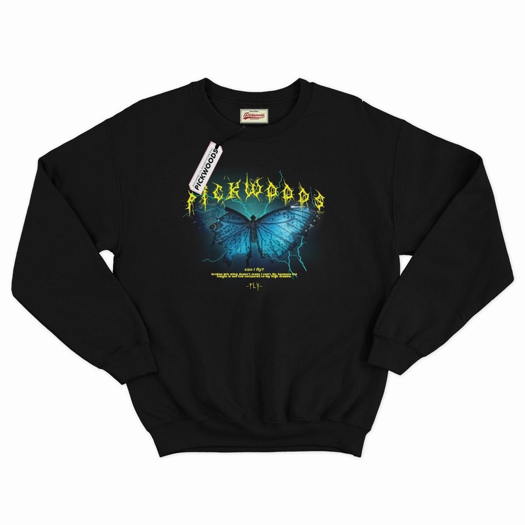 Sweater Crewneck PICKWOOD BUTTERFLY / Jaket Crewneck Pria / Jaket Crewneck Wanita Available M L XL Casual Good Brand Quality Original (Fulltag) Realpict