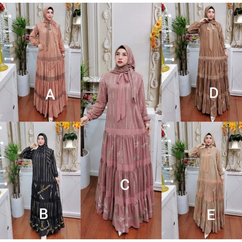 Dress Qirani premium*By . Yodizein syari