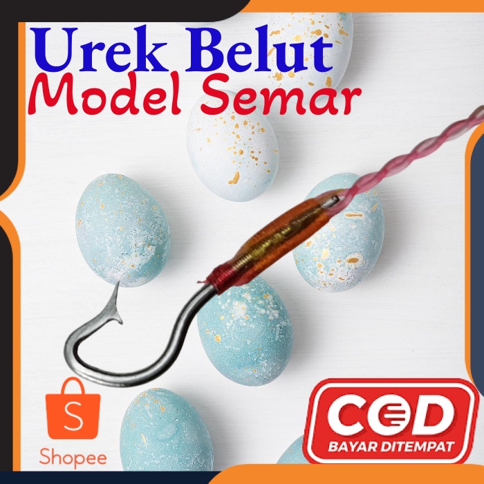 Pancing Belut Sawah Kail Urek Belut Model SEMAR ukuran (XS,S,M,L,XL) bahan baja putih tali senar niy