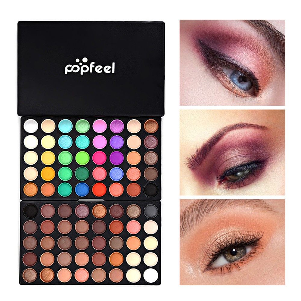 SALLE !! Popfeel Eyeshadow 40 Warna Matte Pallete Shimmer Tahan Lama