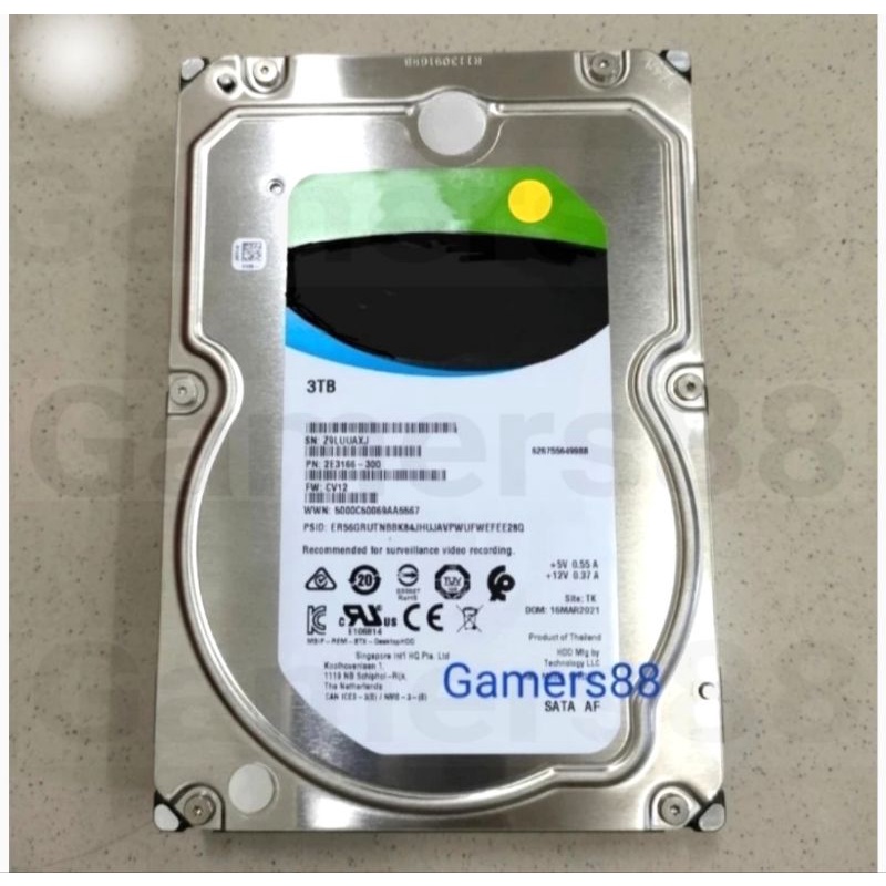 HDD 3TB Hardisk 3TB Harddisk Cctv Internal 3TB 3.5&quot; Surveillance Sata