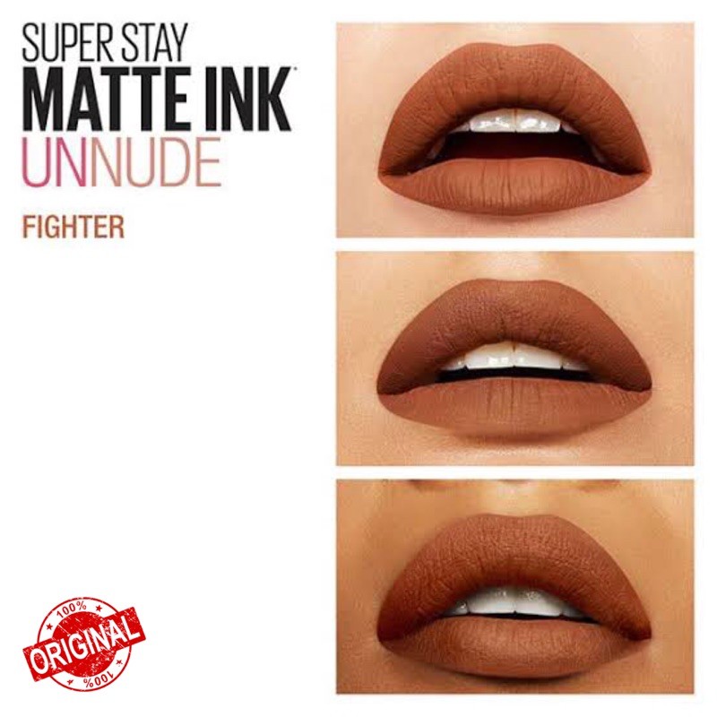 MAYBELLINE SUPERSTAY Matte Ink - 75 FIGHTER | ❤ jselectiv ❤ Lip Cream Tahan 16 Jam MAYBELLINE - ORI✔️BPOM✔️MURAH✔️COD✔️