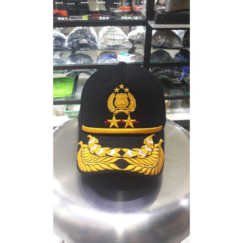 topi jaring pati polri bintang 2