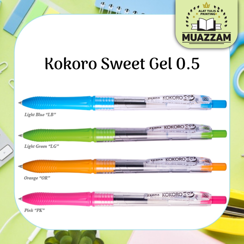 

Zebra Pena Kokoro Sweet Tinta Hitam