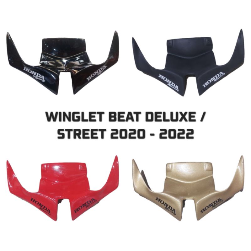 WINGLET BEAT DELUXE STREET 2020 - 2022 BAHAN FIBERGLASS