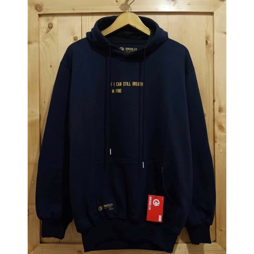 Mrdee Switer Pria Hodie Distro Original Full Katun Warna Navy Sweater Hoodie Ukuran Jumbo Hodi Cotton Flece Bayar COD