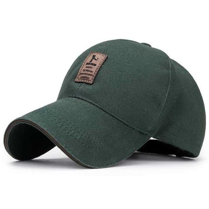 Topi baseball ediko bahan rafel premium pengait cakop besi pria wanita-Ediko ijo botol