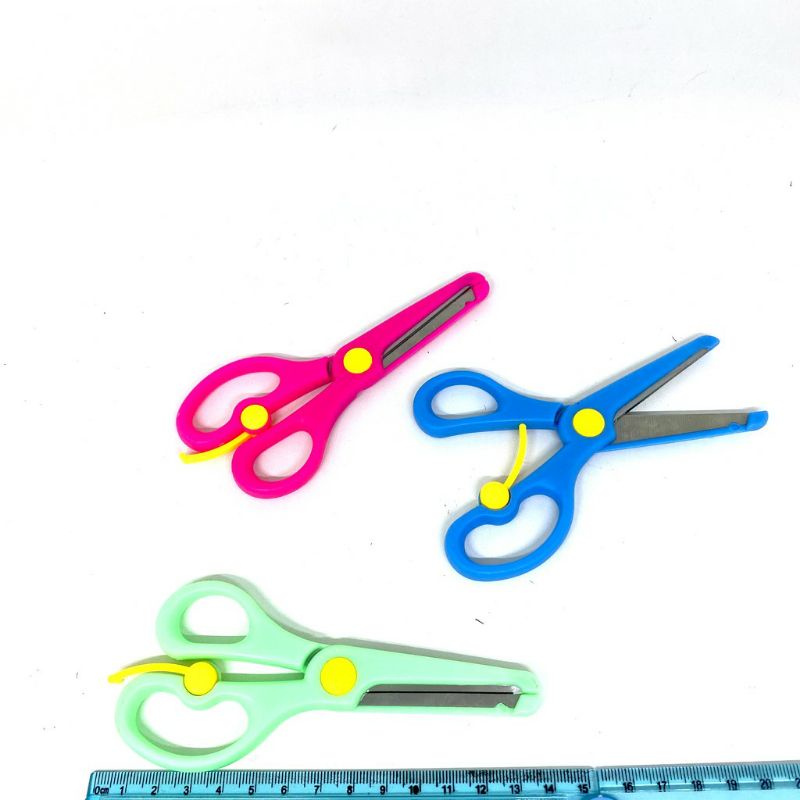 ~ PIYOSHI08 ~ Gunting Anak Aman Ujung Tumpul / Gunting Training Anak / Kids Training Scissors MA38