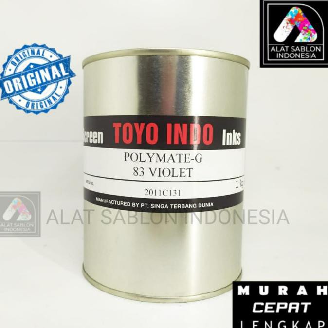 

Lucu Tinta Toyo Polymate Violet G83 Ungu Tinta Sablon Plastik 1Kg Bergaransi
