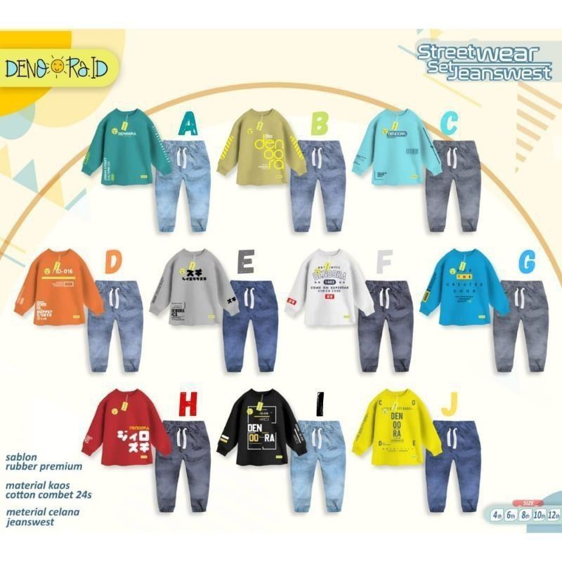 SETELAN SWEATER ANAK LAKI-LAKI | DENORA.ID