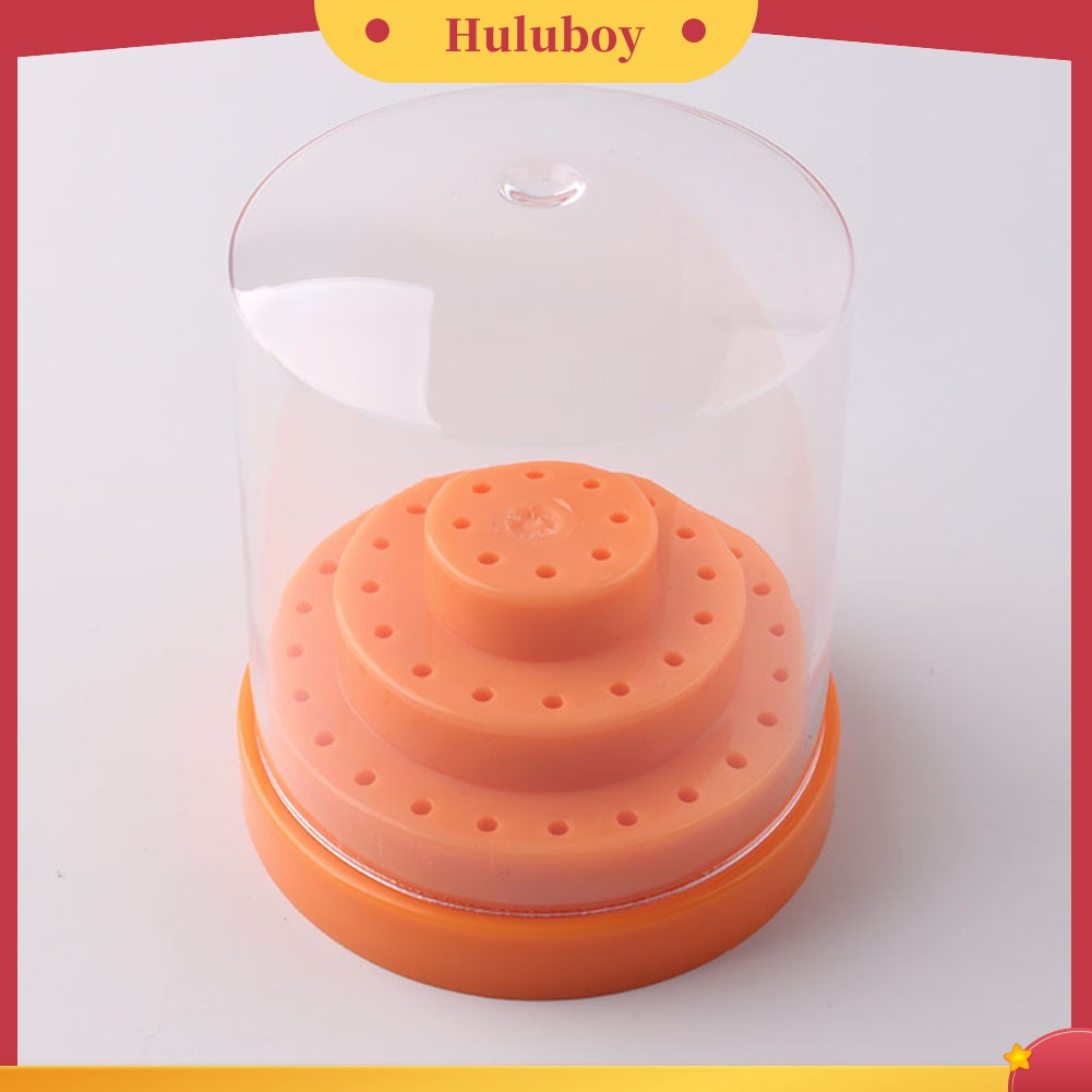 Huluboy Huluboy♡ Rak Stand Display Penyimpanan Mata Bor Nail Art 48 Lubang Portable