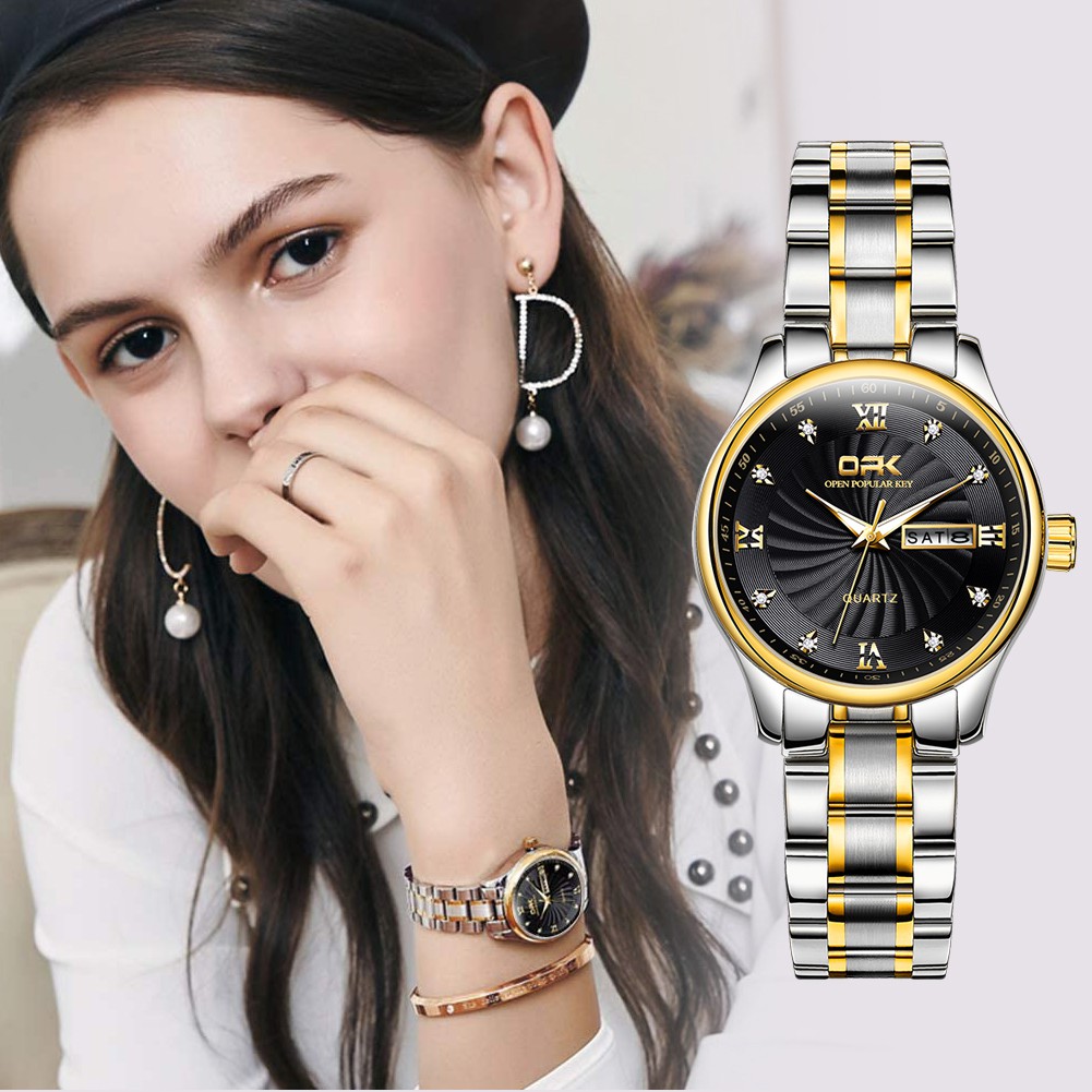 OPK Jam Tangan Wanita Terbaru 2022 Anti Air Asli Besi OPK Jam Tangan Wanita Terbaru 2022 Anti Air Asli Besi