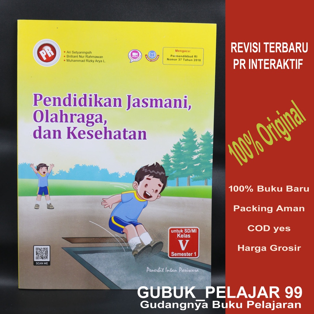 PR INTERAKTIF PJOK Kelas 5 Semester 1 SD/MI Intan Pariwara Edisi 2021-2022 Original
