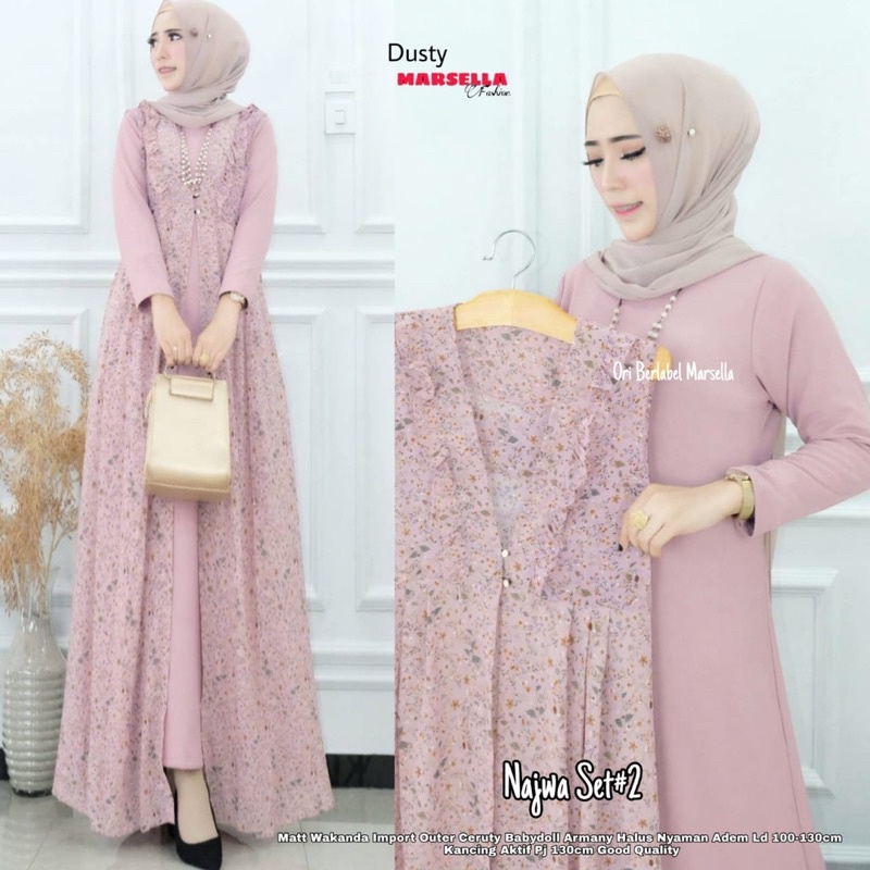 [BISA COD] NAJWA SET 2 ORI BY MARSELLA