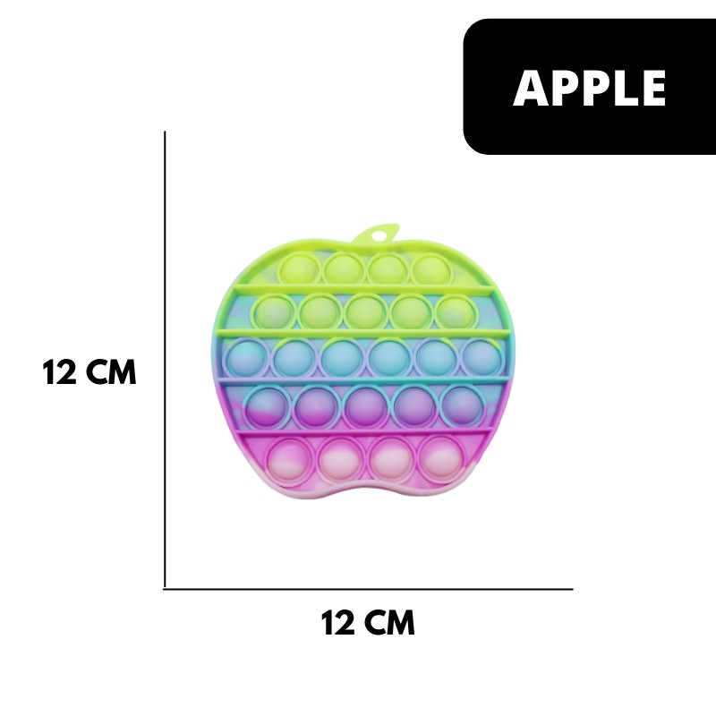 (MI) Pop It Rainbow Paddle Colour-APPLE
