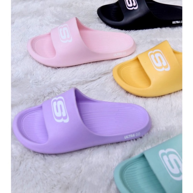 Sendal Slide Wanita Sandal Selop Skechers Wanita Sandal Wanita Terbaru Sandal Slip on Sketcher Model Korea Sketcher Selop Murah