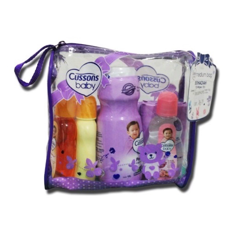 Cussons Paket Sabun Bayi Set Mini / Medium Perlengkapan Bayi Murah Ukuran Kecil-CB MEDIUM Set Ungu