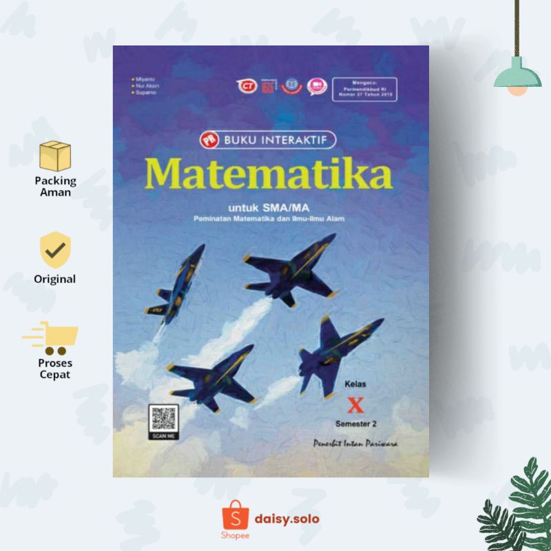 Jual Intan Pariwara Buku Pr Interaktif Kelas 10 Matematika Peminatan Semester 2 Indonesia Shopee Indonesia