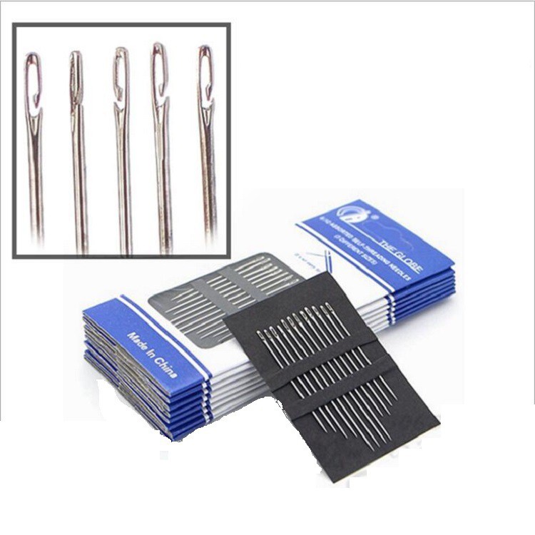 Jarum Jahit Tangan/Set Self/Threading Needles Bahan Stainlees