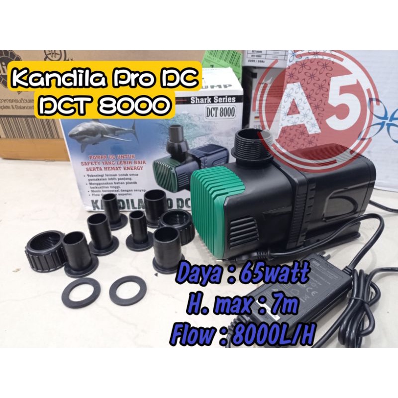 Pompa DC KOLAM KOI Aquarium KANDILA PRO DCT 8000