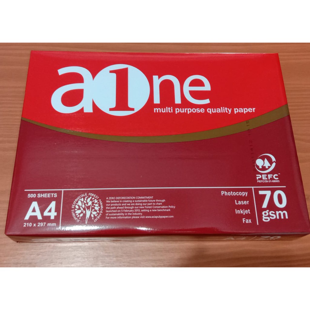 

KERTAS HVS/FOTOCOPY A4 AONE 70 GRAM