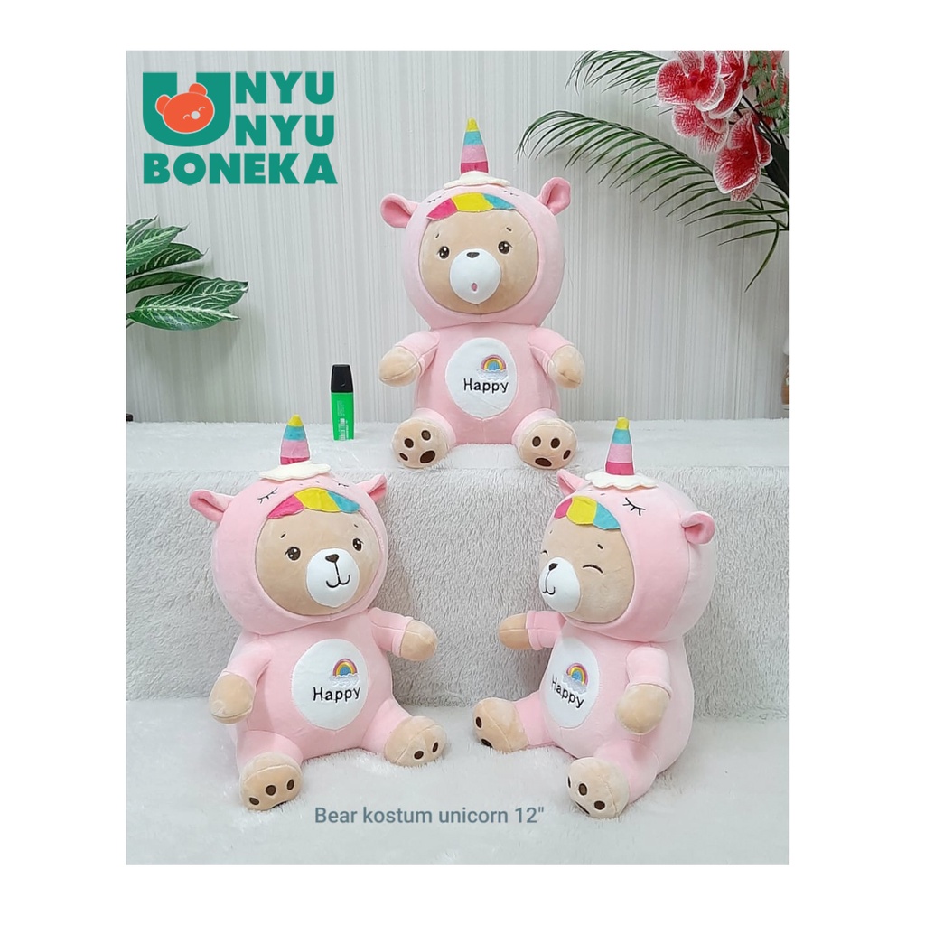 Boneka unicorn 30cm/mainananak/hadiahultah/lucu/bagus/figure/kudapony