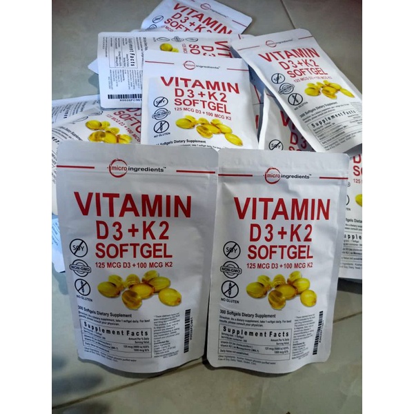 microingredients vitamin d3 k2 softgel