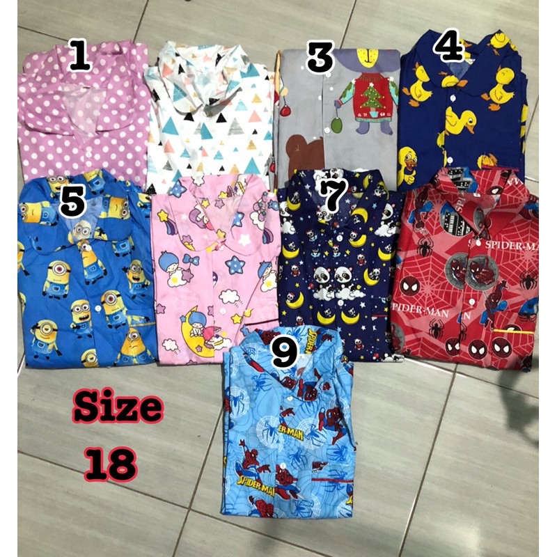 Piyama anak usia 12-16 tahun untuk remaja tanggung baju tidur nablfashion sz 14 16 18 bkn mrk rysya