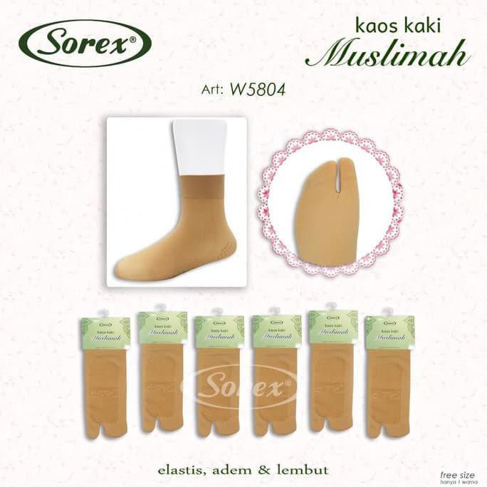 KAOS KAKI Muslimah Model JEMPOL / NON JEMPOL SOREX W 5804 W5801 W5802 W5803 W5805 W5806 W5809 - Women Sock for Muslimah Kaos Kaki Muslimah w5804