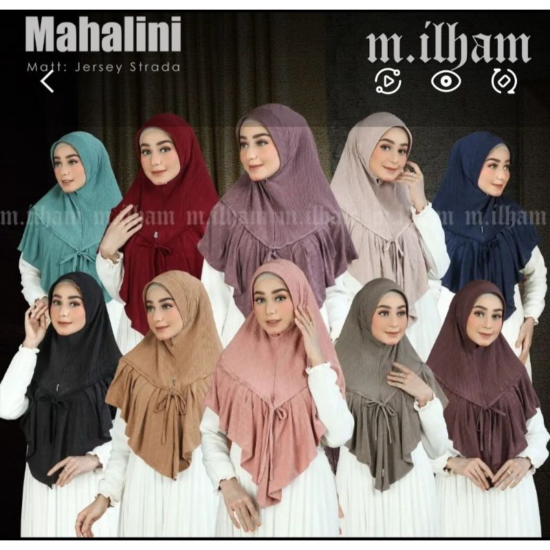 [Ori Mahalini] Hijab Bergo Mahalini Pad