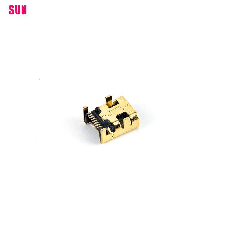 (Bf) 10pcs / 100pcs Konektor Soket Pcb Smt Mini Usb 8 Pin Female